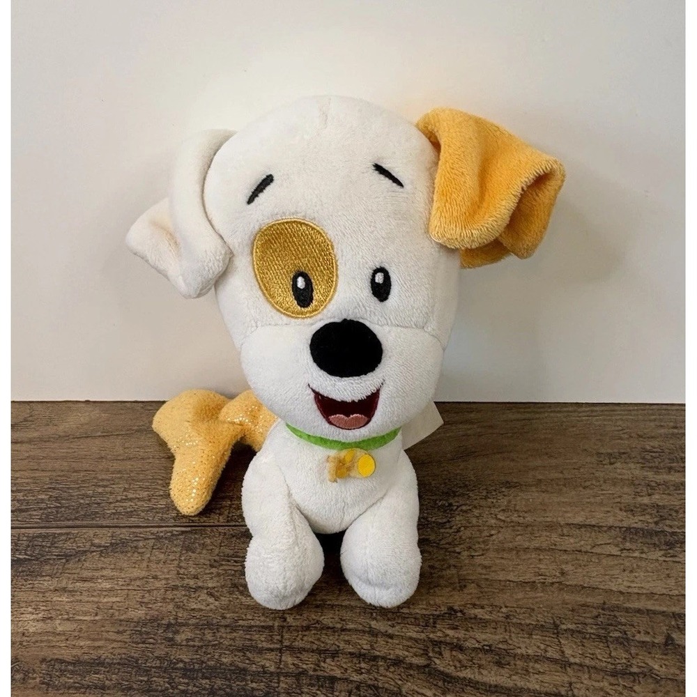 Bubble Puppy 6" Beanbag Plush Bubble Guppies Nickelodeon Yellow Mermaid Dog
